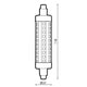 Bec LED 10W R7S 118 MM - imagine 3