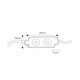 Set 20 module de 2 LED-uri SMD Samsung 12V DC 1W - imagine 3