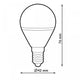 Bec LED E14 G45 7W - Pachet 6 - imagine 3
