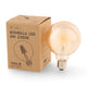 Bec LED Filament E27 G95 6W Chihlimbar
