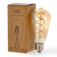Bec LED cu Filament Spiral E27 ST64 4W Chihlimbar