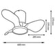 Ventilator de tavan cu LED - imagine 3