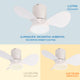 Ventilator de tavan cu LED - imagine 7
