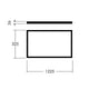 Cadru incastrat panou 120X30 Alb