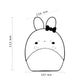 Lampă / Ceas Deșteptător LED Tactil Pentru Copii Rabbit - imagine 3