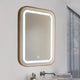 Oglindă LED pentru baie 15W Wood Square CCT