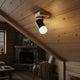 Lampă de tavan seria Black Wood 1 spot GU10