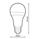 Bec LED E27 A60 15W - imagine 3