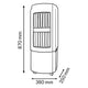 Climatizator Evaporativ Portabil AirPro 5500 m³/h 30 Litri - imagine 3