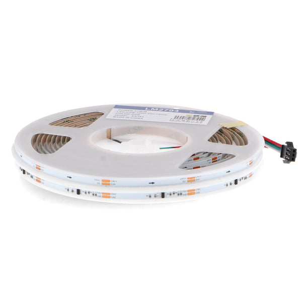 Bandă LED digitală 24V COB Tips RGB IP20 21W/m - 5 metri