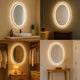 Oglinda de baie ovala LED 15W