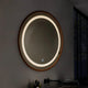 Oglindă LED pentru baie 15W Wood Round CCT