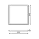 Panou LED Seria Trielle 60X60 cm 60W