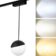 Spot LED seria ET16 10W pentru pista magnetica Negru 48V