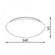 Plafoniera LED Circular Ice 24W