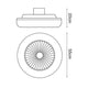 Ventilator de tavan LED Aero