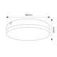 Plafoniera circulară LED CCT