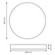 Plafoniera Neox LED 36W Alb