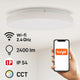 Plafoniera LED SmartHome RainBow 24W IP54 Aplicație Wifi