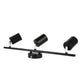 Plafoniera Country GU10 3 Spoturi Negru