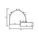 Profil din aluminiu Sunn lacuit alb - 2 metri