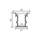 Profil din aluminiu - 2 metri