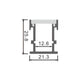 Profil din aluminiu Ufeg - 2 metri