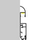 Profil din aluminiu lacuit Maye White - 2 metri