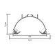 Profil din aluminiu Sunrise - 2 metri