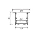 Profil din aluminiu Phey - 2 metri