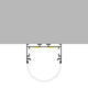 Profil oval din aluminiu - 2 metri