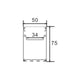 Profil de aluminiu Pery - 2 metri