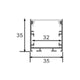 Profil de aluminiu Fate - 2 metri