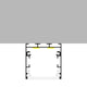 Profil din aluminiu lacuit negru Fate - 2 metri