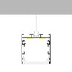 Profil din aluminiu lacuit negru Fate - 2 metri