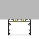 Profil din aluminiu lacuit Sixe White - 2 metri