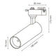 Spot LED CCT Aras 30W alb pentru sina monoafazata No Ficker