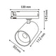 Spot LED sina Fast Lane Alb 30W Monofazat - Fructe