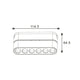 Spot LED Linéaire Seria ET16 6W pentru șină magnetică Negru 48V