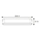 Spot LED Lounge Seria ET16 12W pentru pista magnetica Negru 48V