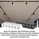 Spot LED pentru hol Seria ET16 6W pentru pista magnetica Negru 48V