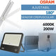 Proiector proiector LED solar 200W Milano
