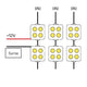 Set 20 module de 4 LED-uri SMD Samsung 12V DC 2W