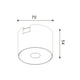 Spot LED Seria ET16 8W pentru pista magnetica Alb 48V