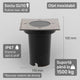 Spot încastrat GubBet pentru podea IP67 Square cu soclu GU10