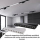 Spot LED Linéaire Seria ET16 12W pentru pista magnetica Negru 48V