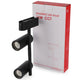 Spot LED seria ET16 8W*2 pentru pista magnetica Negru 48V