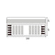 Sursa de alimentare cu reglaj Triac LED 150W 24VDC