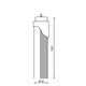 Tub LED T8 1200 mm Ekran 17W Albastru Conexiune pe o parte - imagine 3