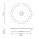 Seria de lumini senzori panou LED circular 18W